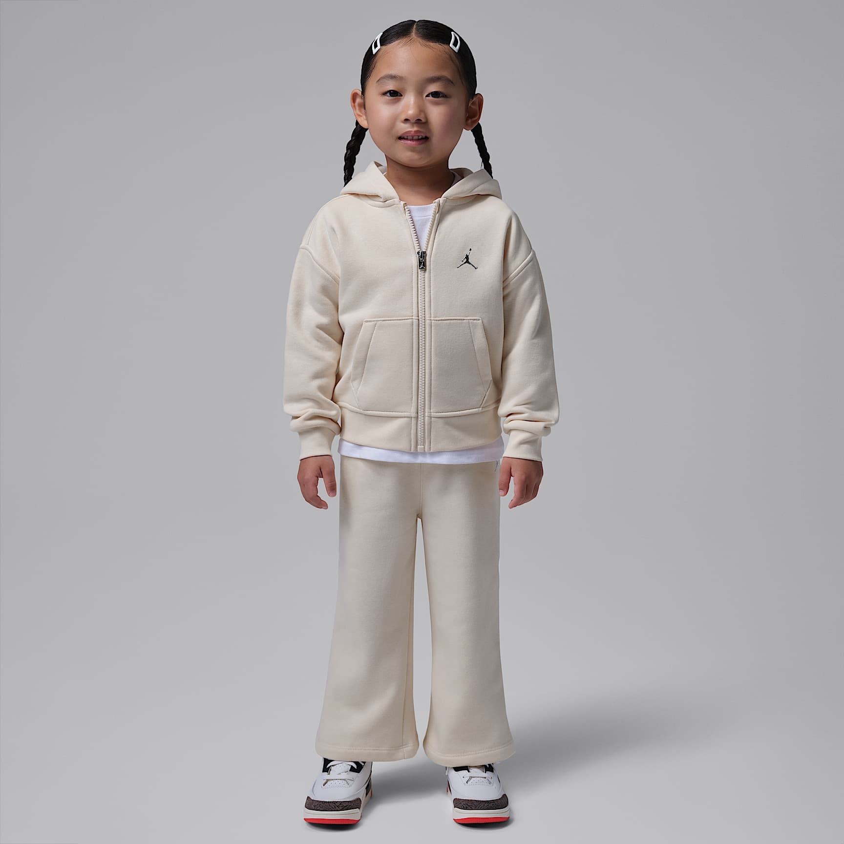 Jordan Brooklyn Fleece Toddler 2-Piece Full-Zip Hoodie Set. Nike AT